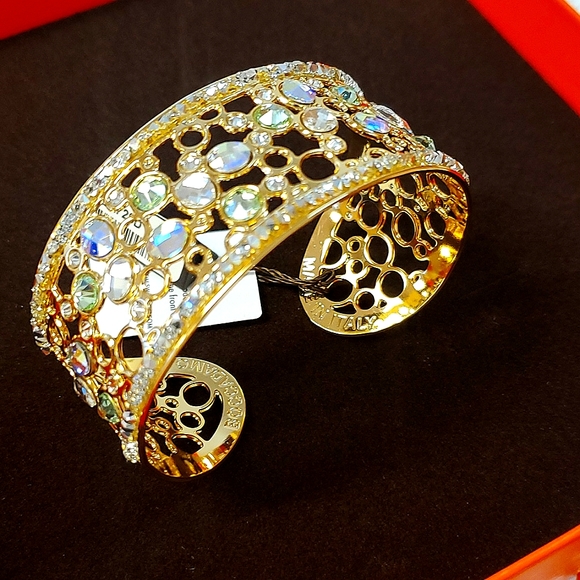 Boccadamo italy Bracelet with Swarovski Crystal, Chrysolite and Gold Plated - Picture 3 of 5